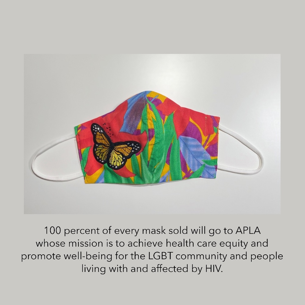 Face Mask (Reversible) Tropical Rainforest Butterf